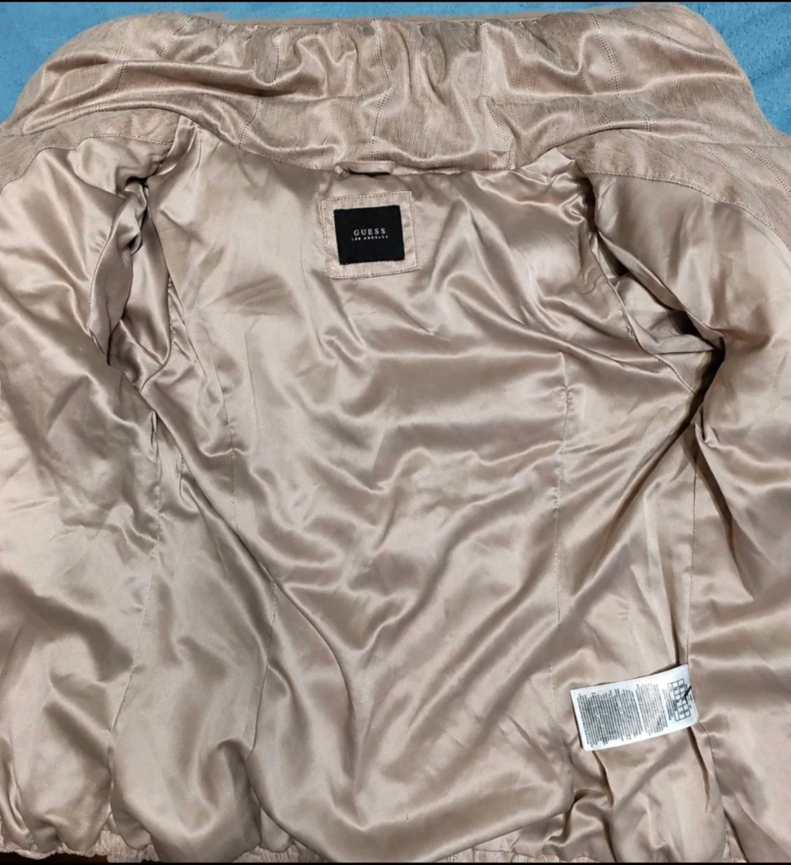 🔥 Guess chaqueta original NUEVA – beige elegante entallada – talla M – photo 7